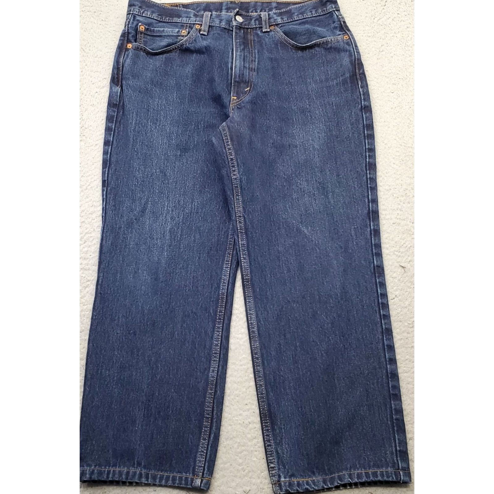 Levi's Levi's 550 Straight Leg Jeans Mens 34x29 Blue Denim Medium Wash 5-Pocket Button Zip Inseam 24.75" Regular Fit Men Size 34 Size US 34 / EU 50 - 2 Thumbnail