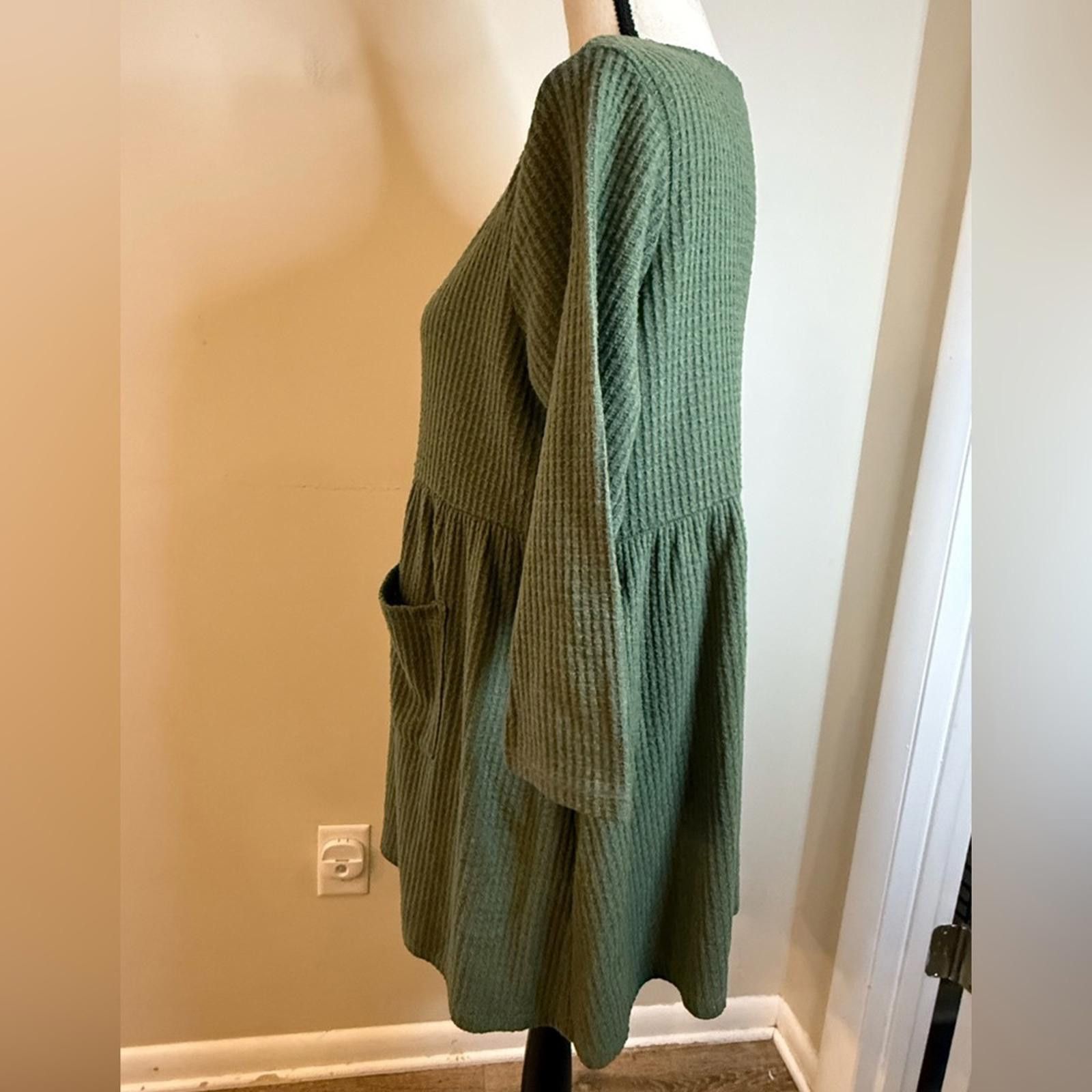 Etro Entro green textured tunic top front pockets SZ SM Size S / US 4 / IT 40 - 3 Thumbnail