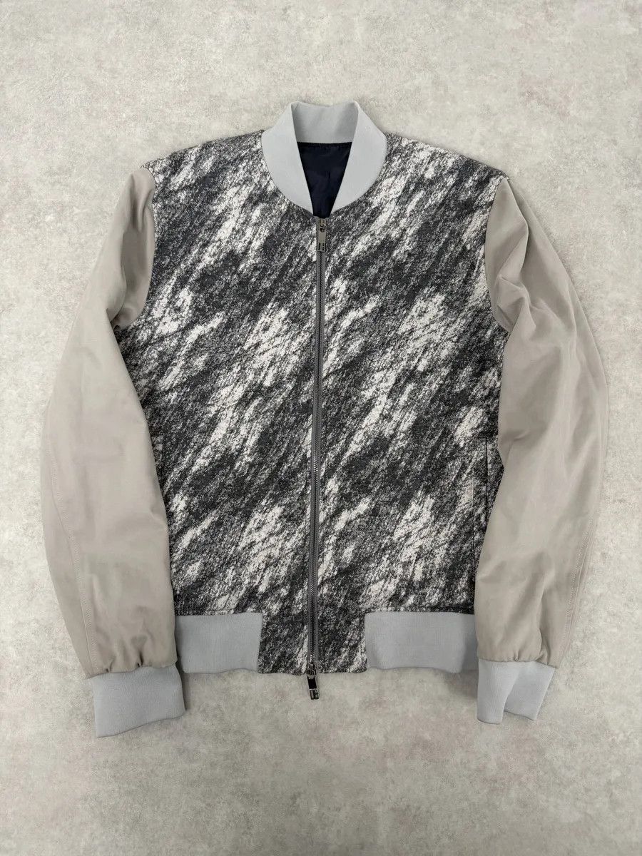 Dirk Bikkembergs 2010s Bikkembergs Abstract Black & Beige Bomber Jacket Size US M / EU 48-50 / 2 - 1 Thumbnail