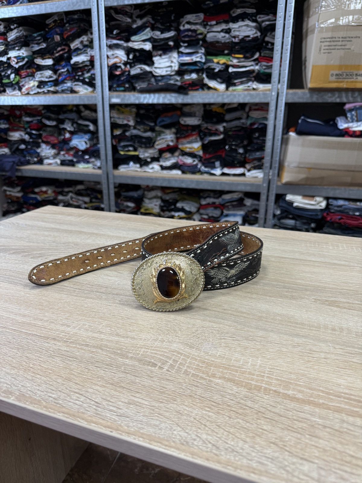 Cowboy Equipment 🇺🇸 Vintage 1978 Cowboy Raintree Belt Western BB Simon Style Size ONE SIZE - 1 Thumbnail