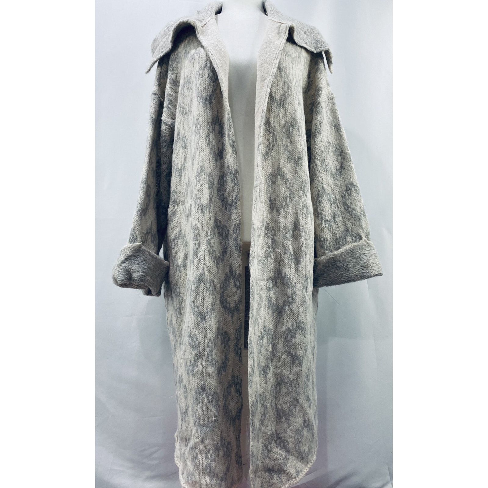 Free People Free People Like A Diamond Sweater Coat Icy Combo S A002095 Size S / US 4 / IT 40 - 3 Thumbnail
