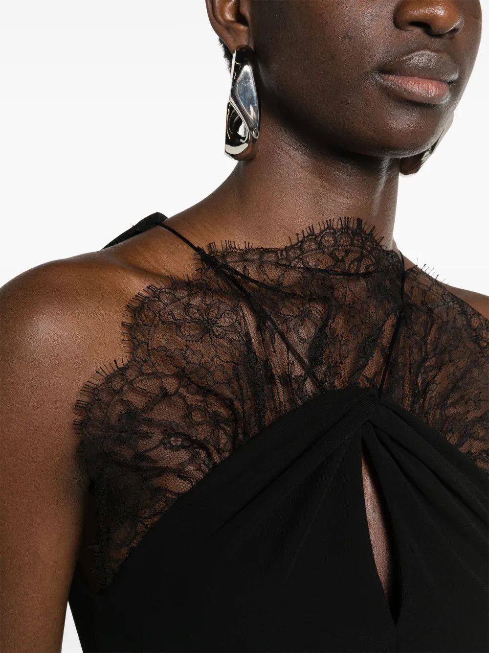 Givenchy o1y0925 Midi Dress in Black Size M / US 6-8 / IT 42-44 - 3 Thumbnail