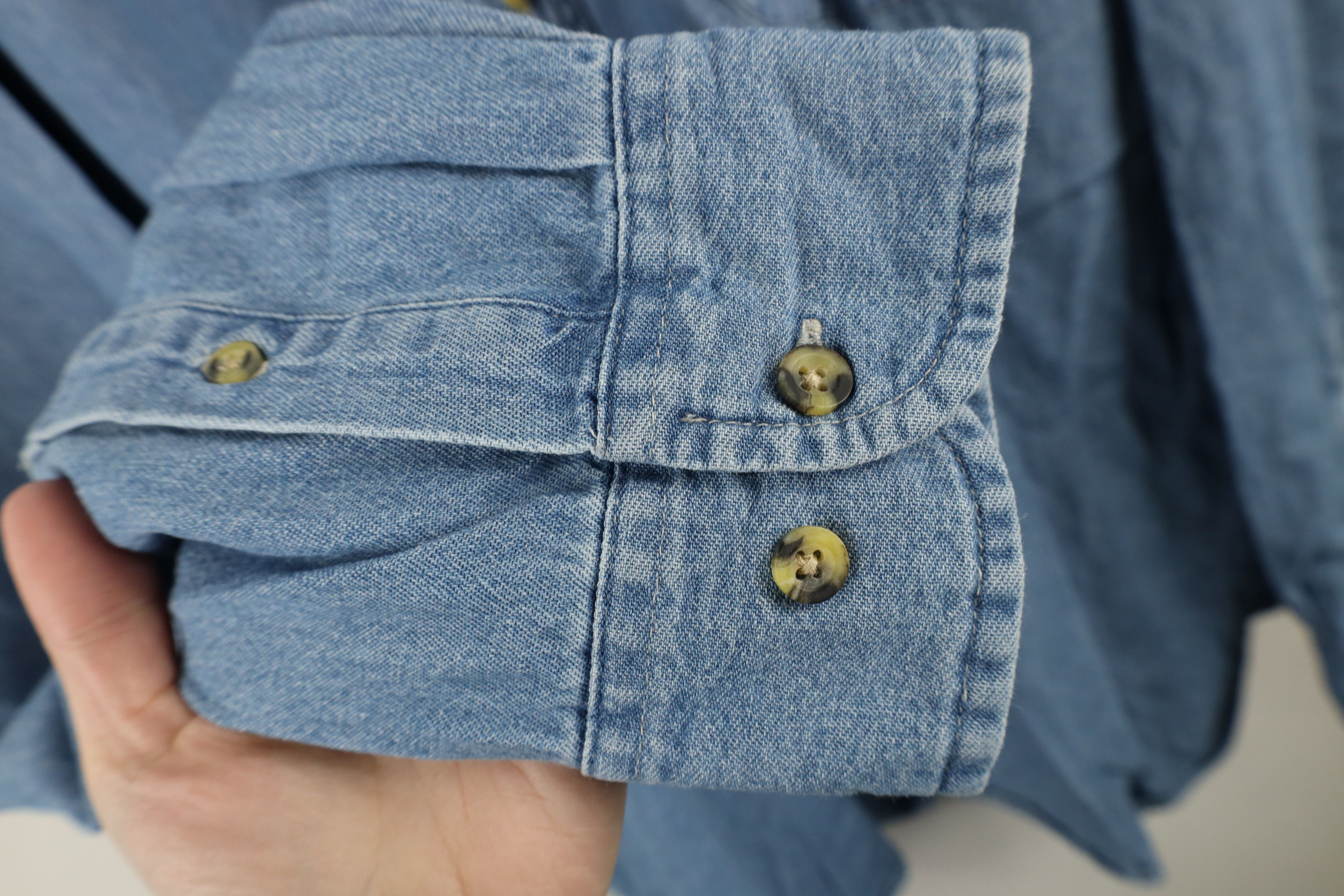 Vintage Vintage Y2K 2009 American Festival Denim Button Shirt Blue Size US XXL / EU 58 / 5 - 8 Thumbnail