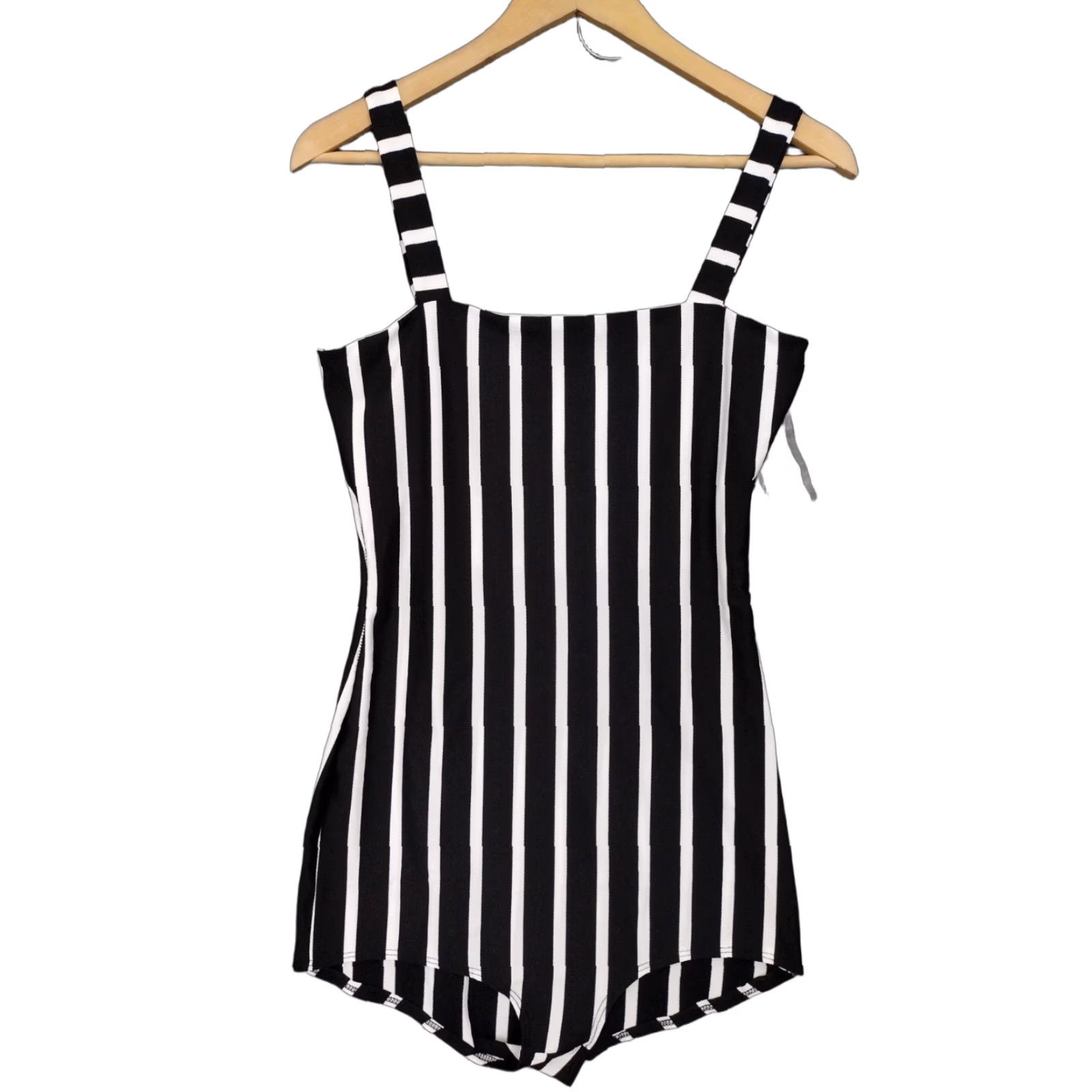 Vintage Codigo One Piece Swimsuit Women's Striped Black/White Size L Size ONE SIZE - 1 Thumbnail