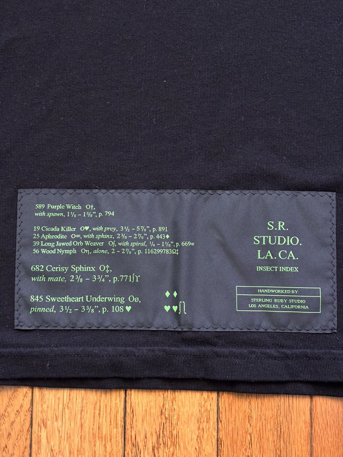 Sterling Ruby S.R. Studio. LA. CA. Insect Index Oversized Short Sleeve Tee Size US XS / EU 42 / 0 - 3 Thumbnail