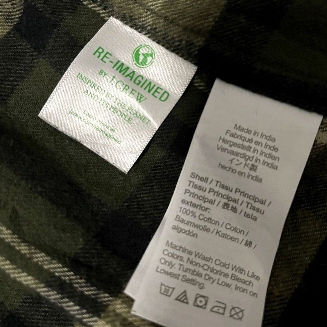 J.Crew J.Crew Classic Plaid Flannel Shirt Men Size M Green Long Sleeve Collared Size US M / EU 48-50 / 2 - 7 Thumbnail
