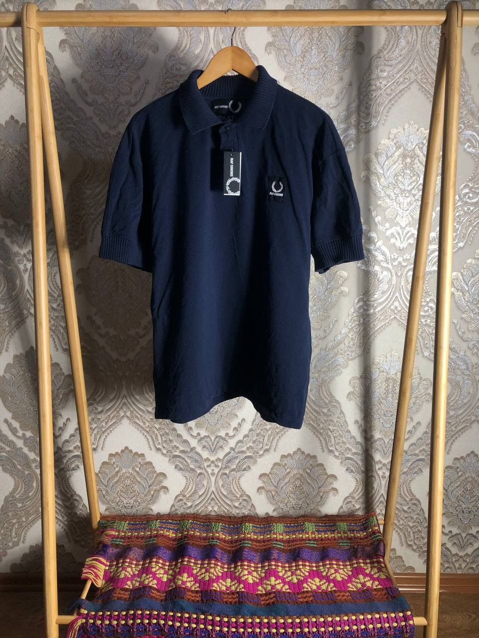 Fred Perry × Raf Simons FRED PERRY RAF SIMONS CHUNKY RIB PIQUE SHIRT DELUX Y2K RARE Size US M / EU 48-50 / 2 - 1 Thumbnail
