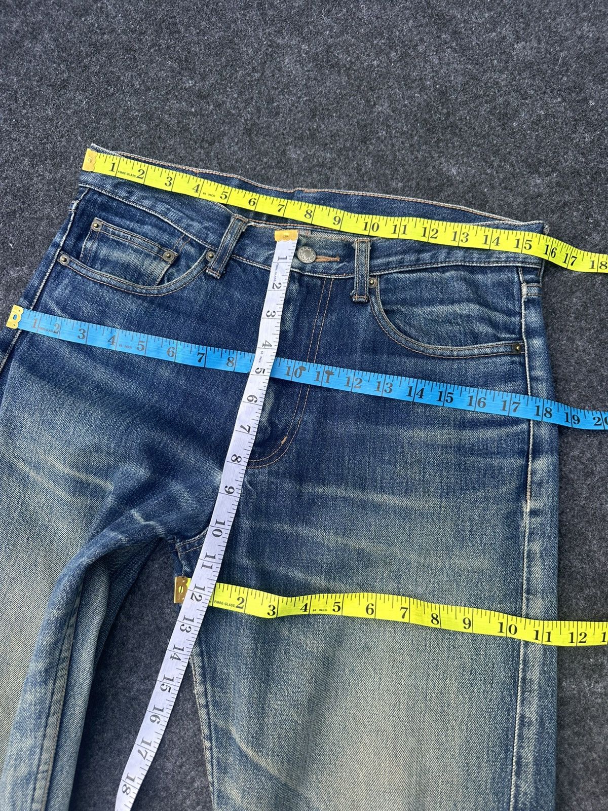 Vintage Vintage Original Denim Blue Washed Denim 31x31 D84 Size US 31 - 3 Thumbnail