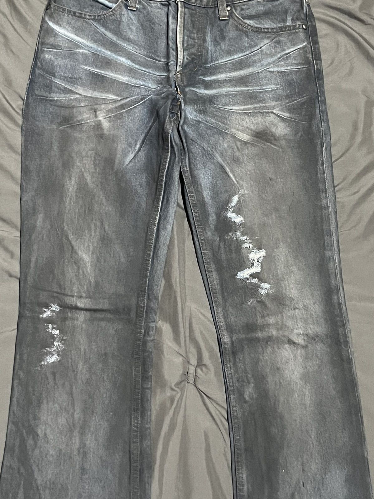 Shellac Shellac Distressed Flared Japanese Denim Size US 30 / EU 46 - 2 Thumbnail