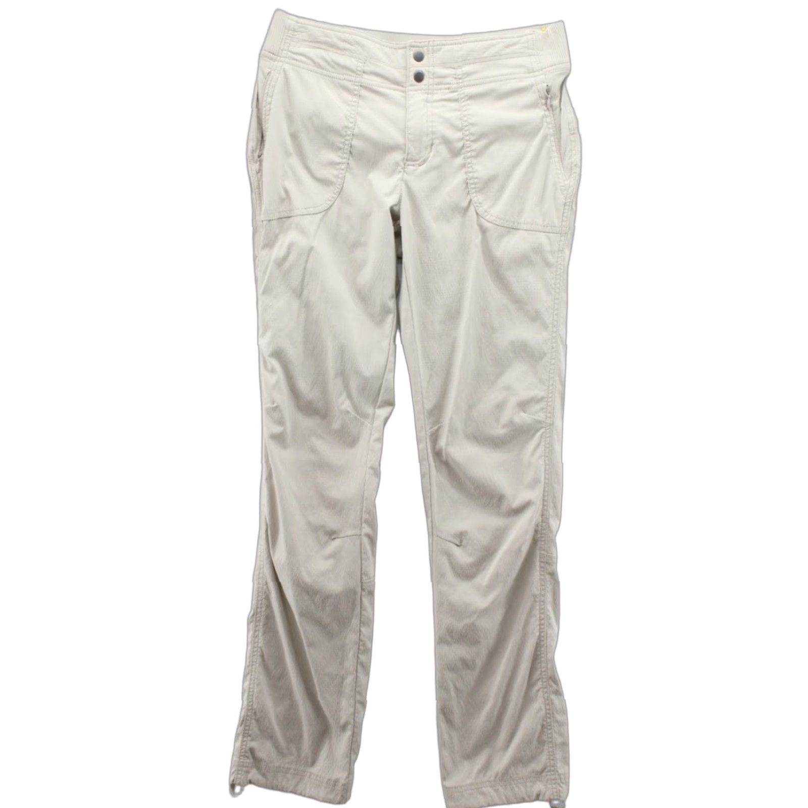 Athleta Athleta Pants Women's 2 Beige Hiking Pockets Zip Outdoors Trekkie 32 Inseam Casual Outdoors Camping Size 26" / US 2 / IT 38 - 1 Thumbnail