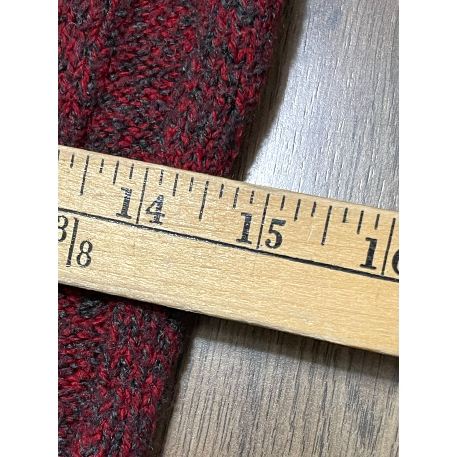 Vintage Maurices Hoodie Women's Large Red Black Pullover Knit Casual Fall Spring Summer Regular Style Pullover Mens? Size L / US 10 / IT 46 - 4 Thumbnail