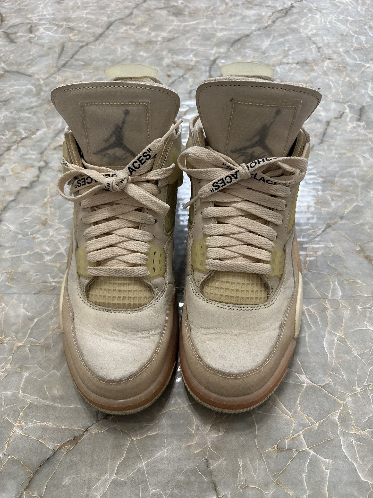Nike × Off-White Off-White Jordan 4 Sail Size US 9.5 / EU 42-43 - 2 Thumbnail