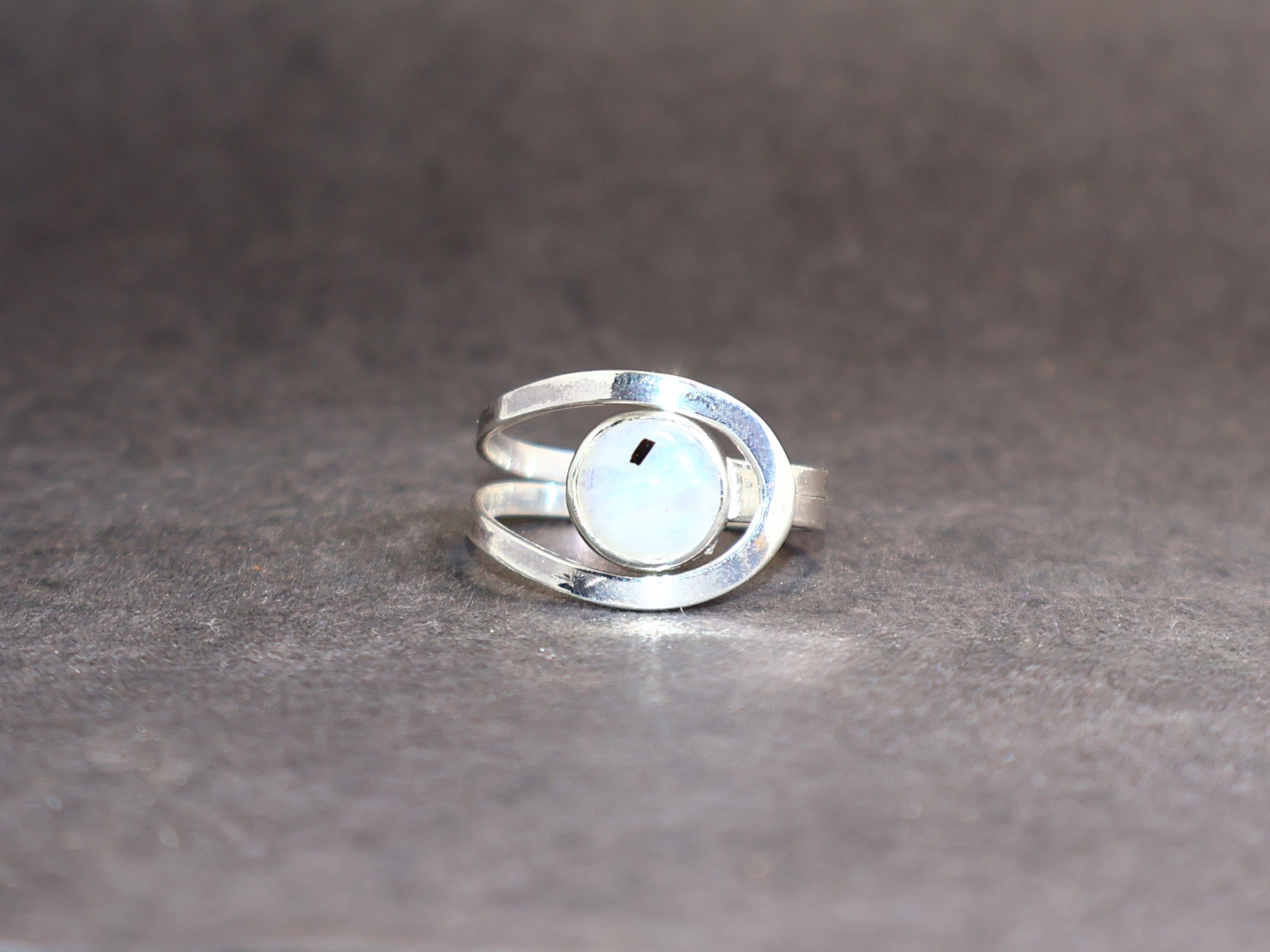 Handmade Moonstone ring. 925 Sterling Silver Ring, Handmade Boho Ring Size ONE SIZE - 2 Thumbnail
