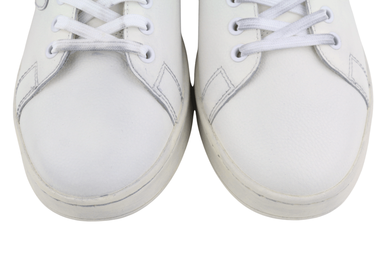 Diesel S-ATHENE LOW EU41 White Leather Lace Light Logo 40557 Size US 8.5 / EU 41-42 - 8 Thumbnail