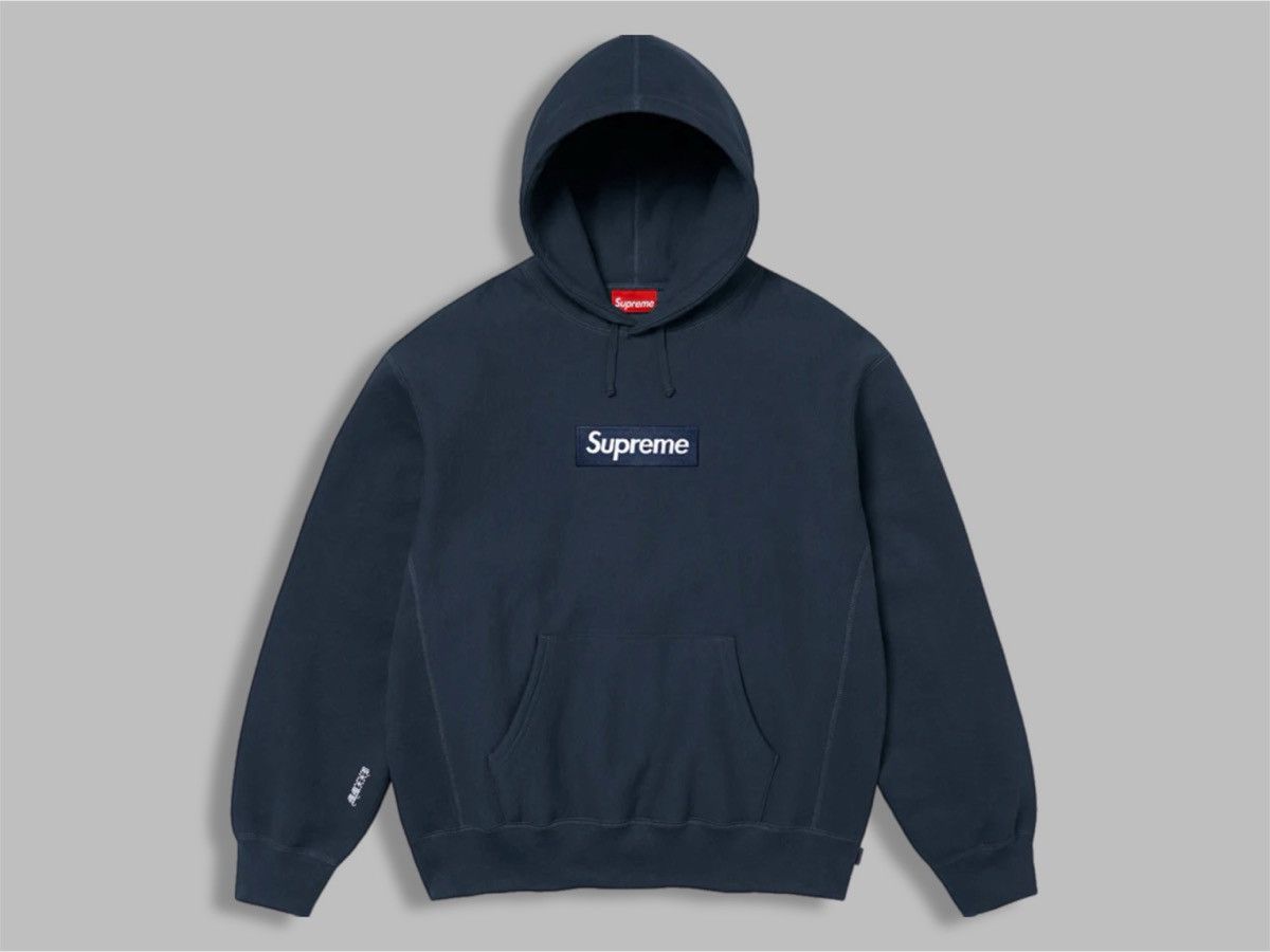 Supreme Supreme FW25 Box Logo Hoodie Cyan | Grailed