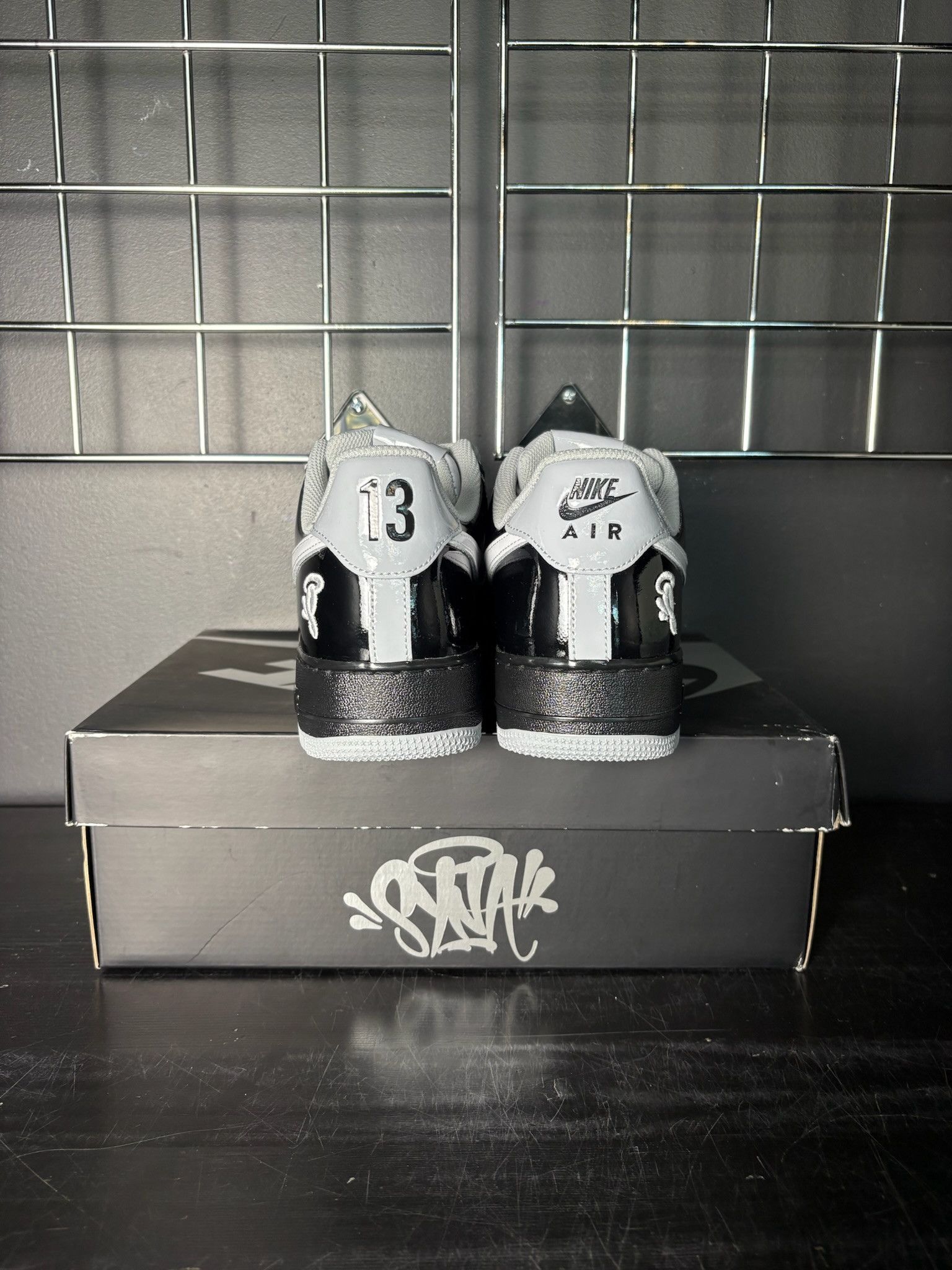 Nike Nike Air Force 1 Low x Syna Central Cee (Black White Smoke Grey) - Size 10 Size US 10 / EU 43 - 4 Thumbnail