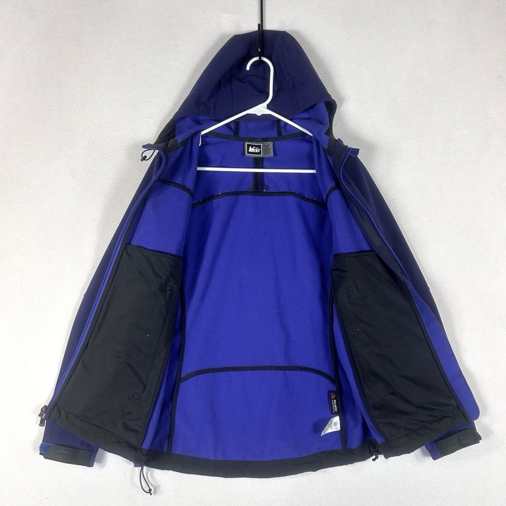 Vintage REI Hooded Jacket Womens S Full Zip Polartec Purple Adjustable Pockets Rain Size S / US 4 / IT 40 - 6 Thumbnail