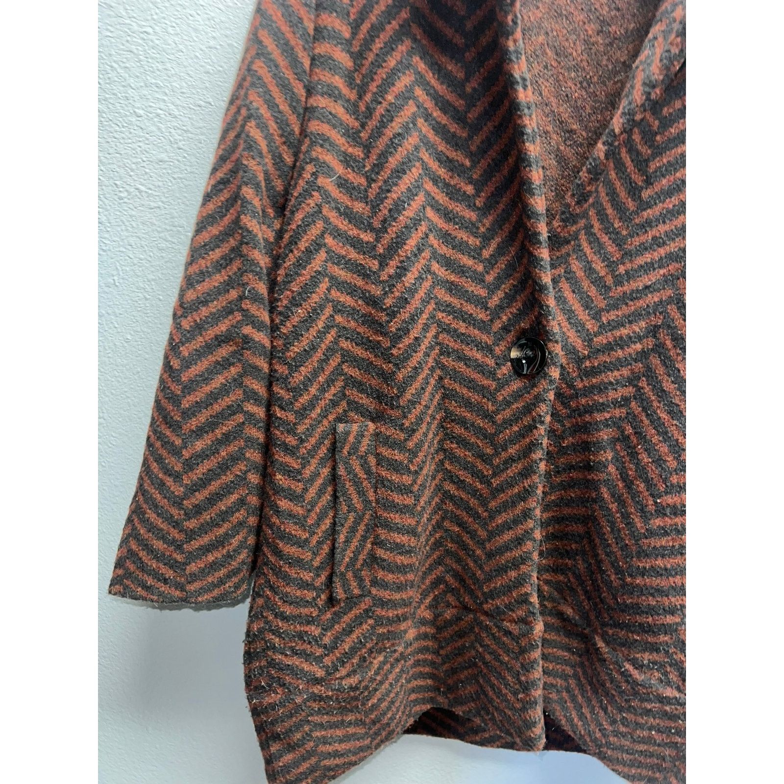 Vintage Womens Anthropologie Moth Sweater Orange Cardigan Large Size L / US 10 / IT 46 - 4 Thumbnail