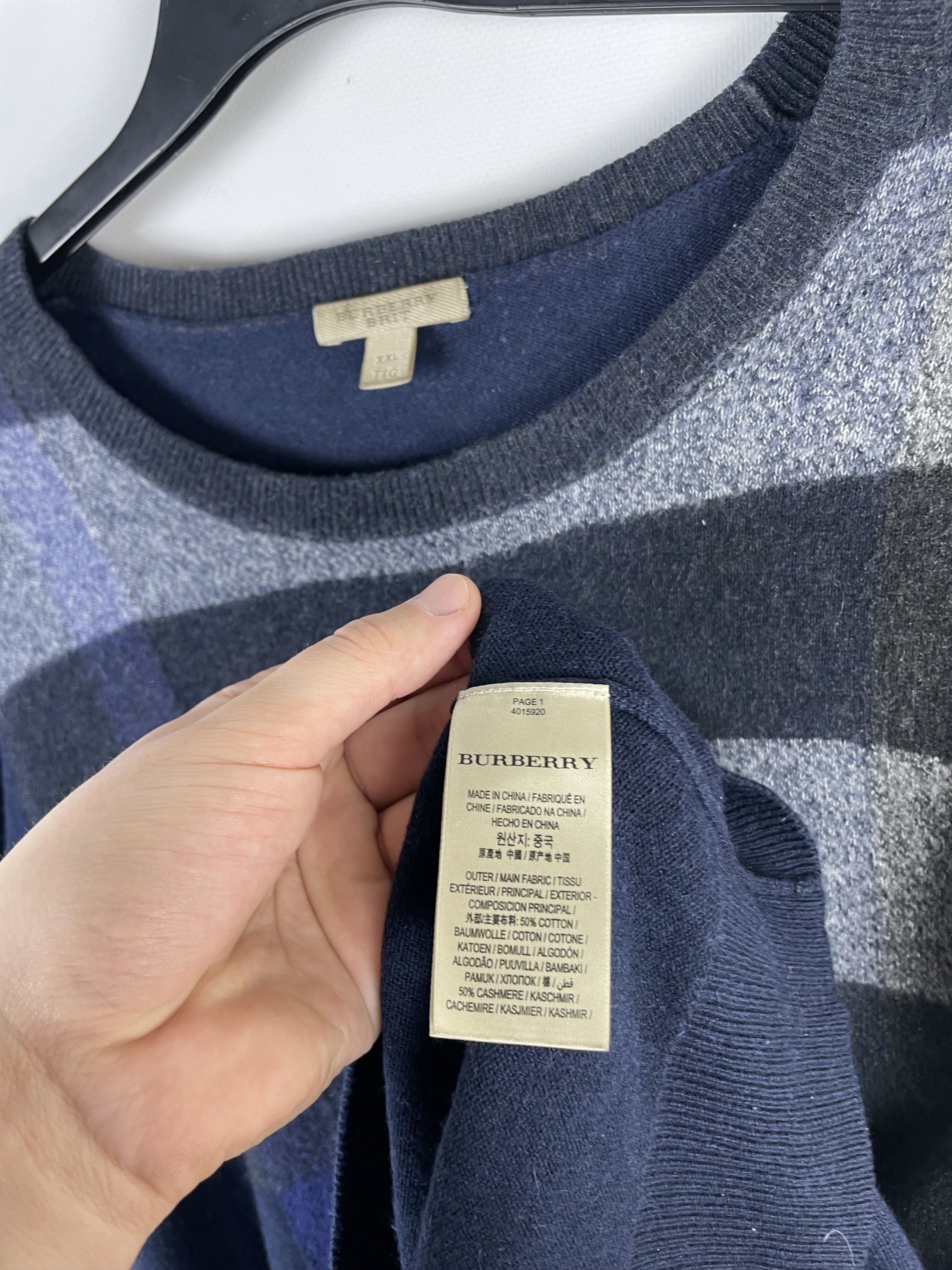 Burberry Burberry Brit Sweater Mens Size US XXL / EU 58 / 5 - 6 Thumbnail