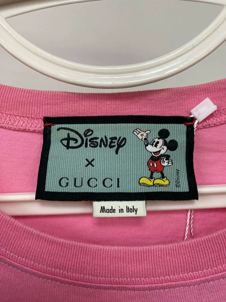 Gucci Gucci Disney co-branded pink Mickey short sleeves 2502-Next Size US XS / EU 42 / 0 - 3 Thumbnail