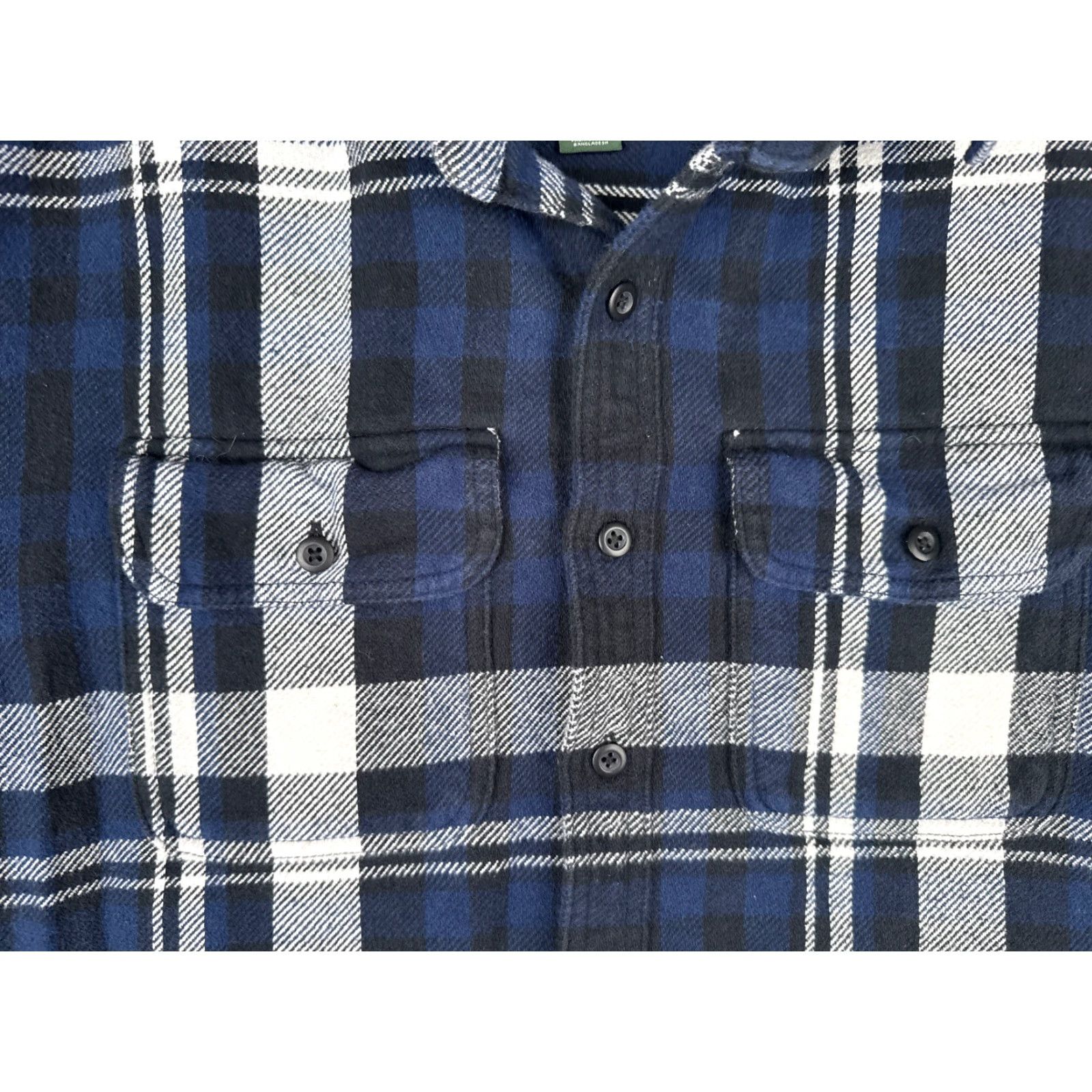American Eagle Outfitters VINTAGE American Eagle Outfitters Shirt Men Medium Blue Flannel Plaid 100% Cotton Button Up READ Size US M / EU 48-50 / 2 - 6 Thumbnail