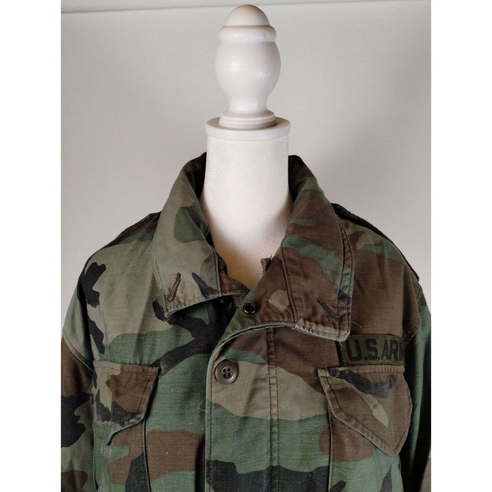 Vintage US Military Cold Weather Coat Small Wood Camo - Blemished Size US S / EU 44-46 / 1 - 4 Thumbnail
