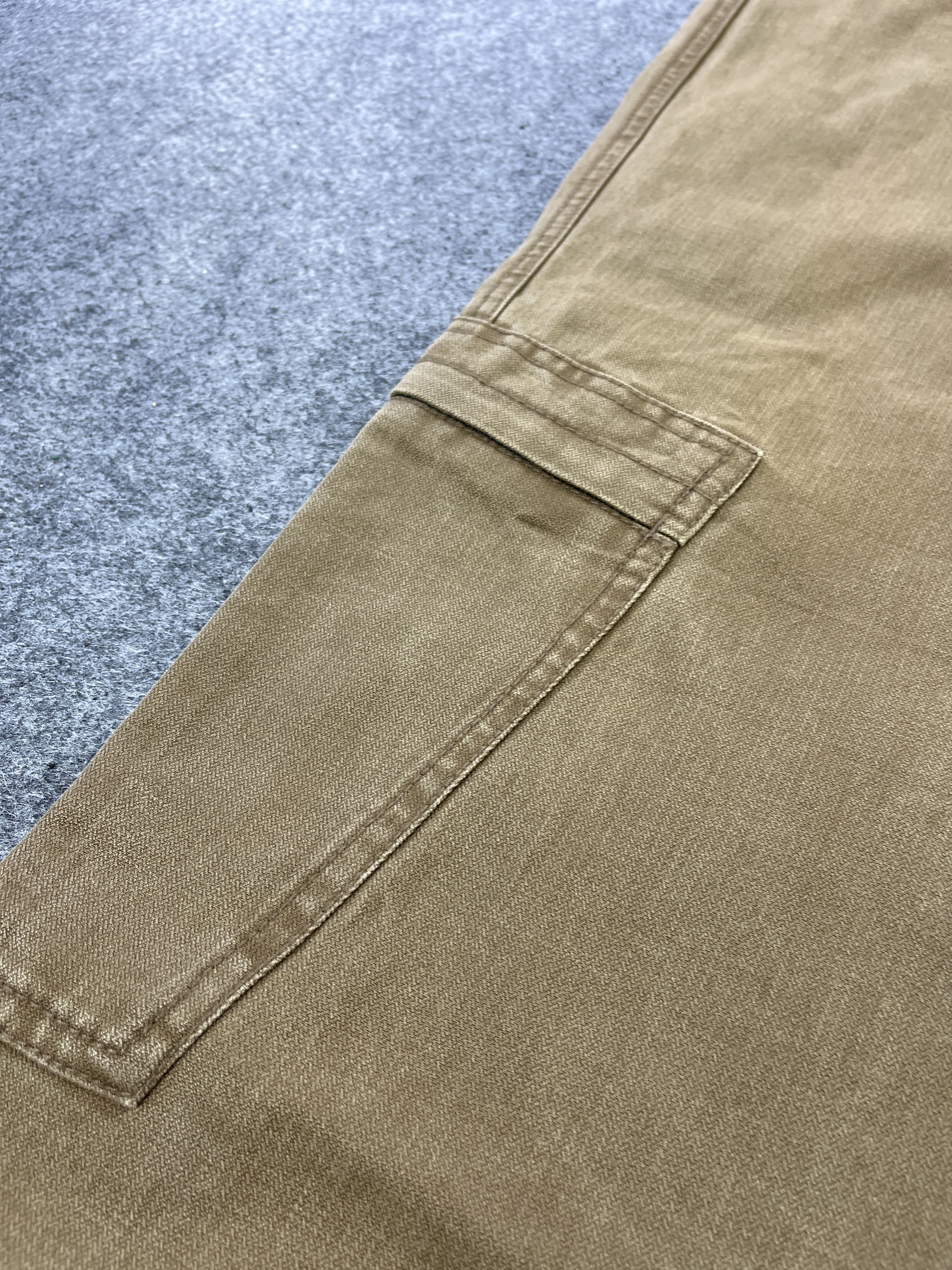 Japanese Brand Faded Brown Cargo Pants Multipocket - J950 Size US 33 - 9 Thumbnail