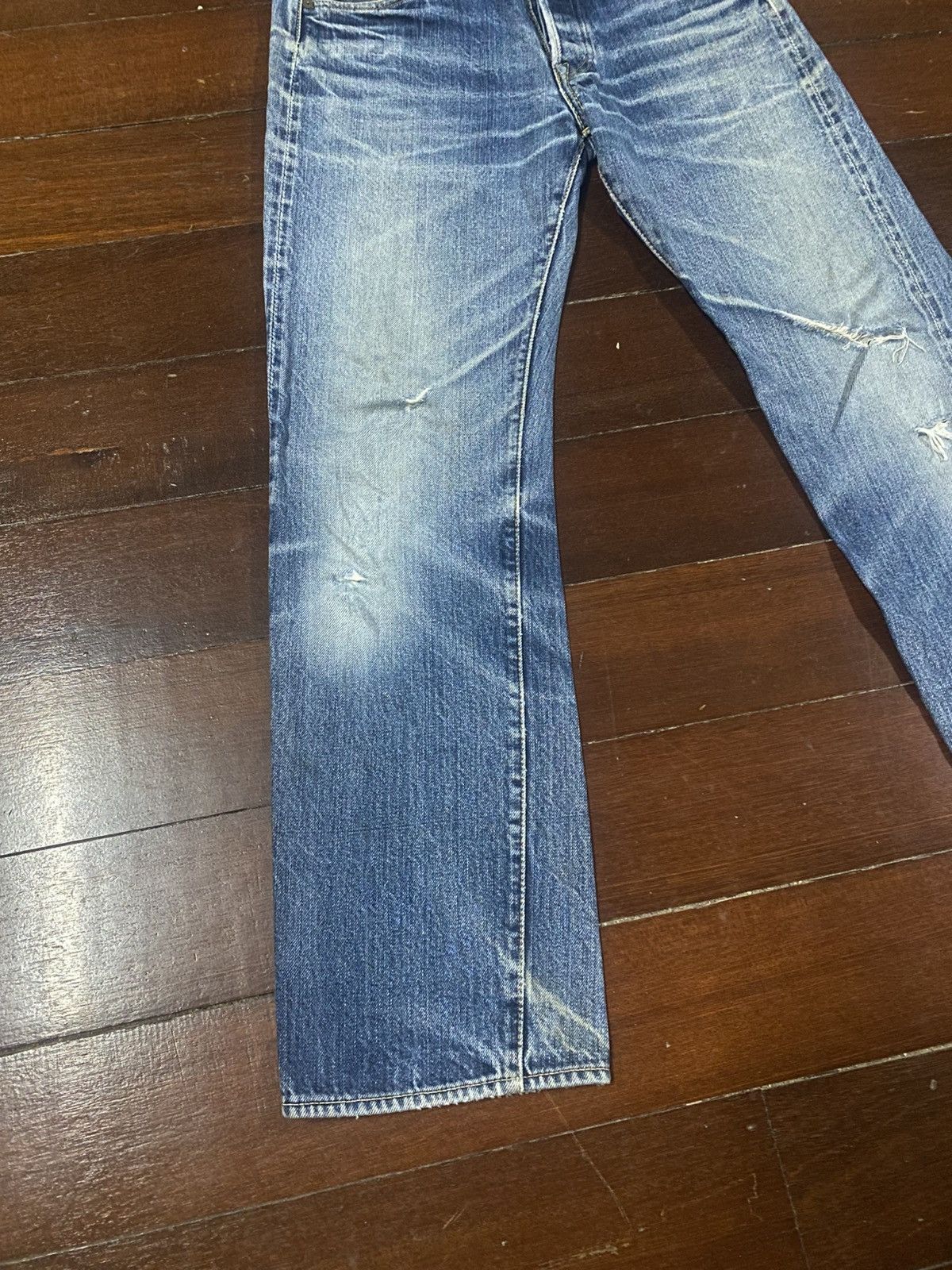Warehouse vintage GLEEM CLOTHING japanes brand selvedge mud wash faded Size US 32 / EU 48 - 3 Thumbnail