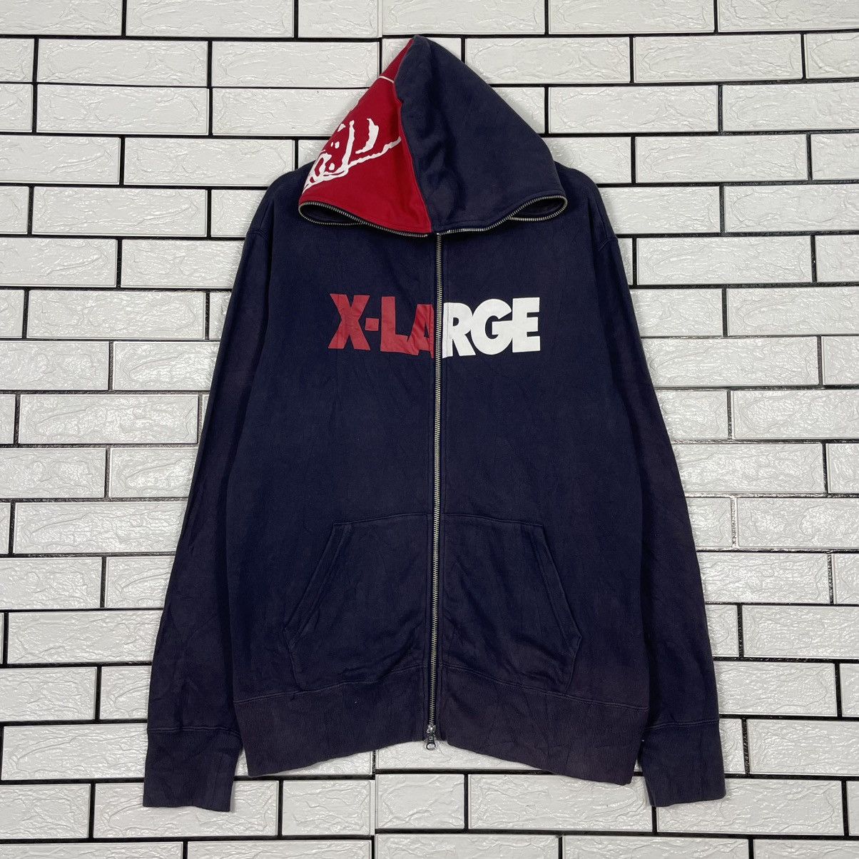 X-LARGE X-Large Big Logo Zipper Hoodie Size US L / EU 52-54 / 3 - 1 Thumbnail