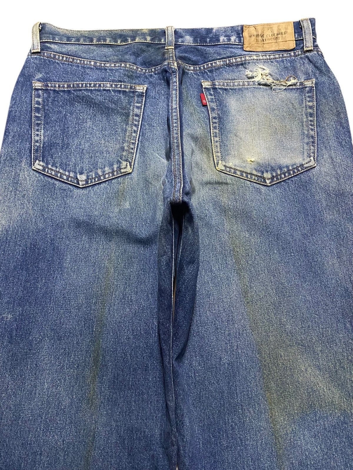Warehouse Vintage Warehouse Sand Wash Distressed Baggy Jeans Size US 33 - 5 Thumbnail