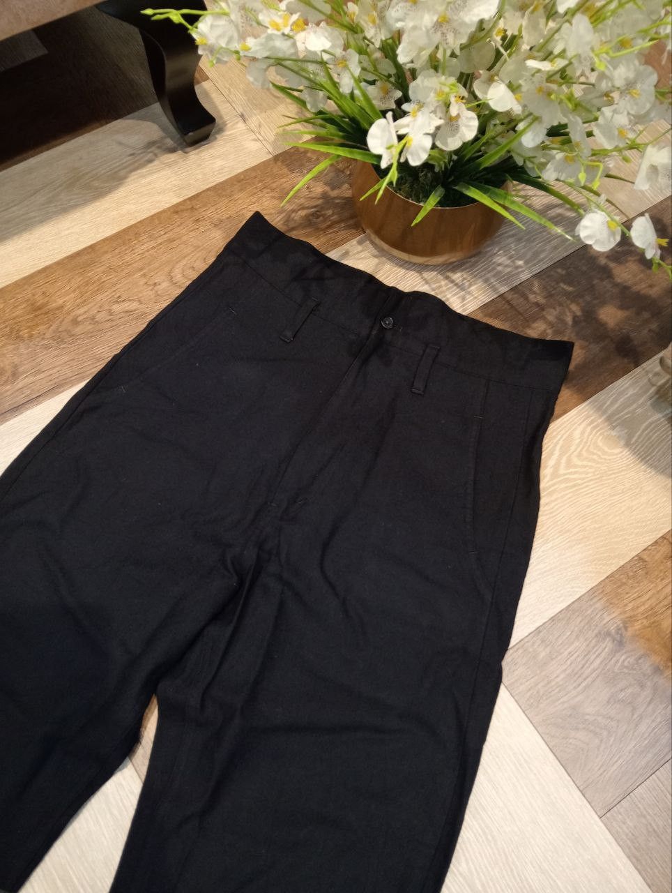 Yohji Yamamoto VERY RARE YOHJI YAMAMOTO POUR HOMME HIGH WAIST WOOL PANTS Size US 32 / EU 48 - 5 Thumbnail