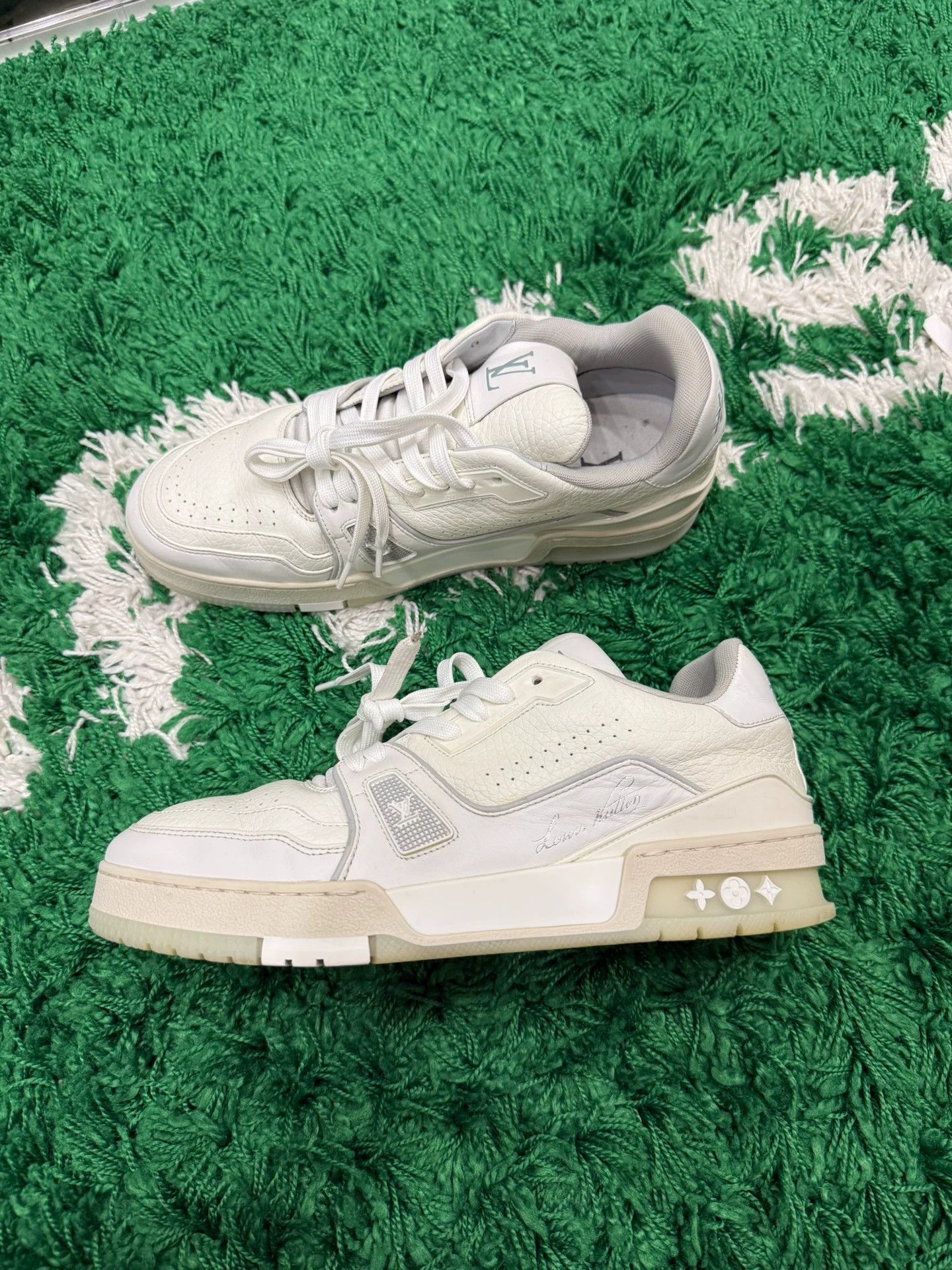 Louis Vuitton LV Trainer White Cement, Size US 6 / EU 39 - 4 Thumbnail