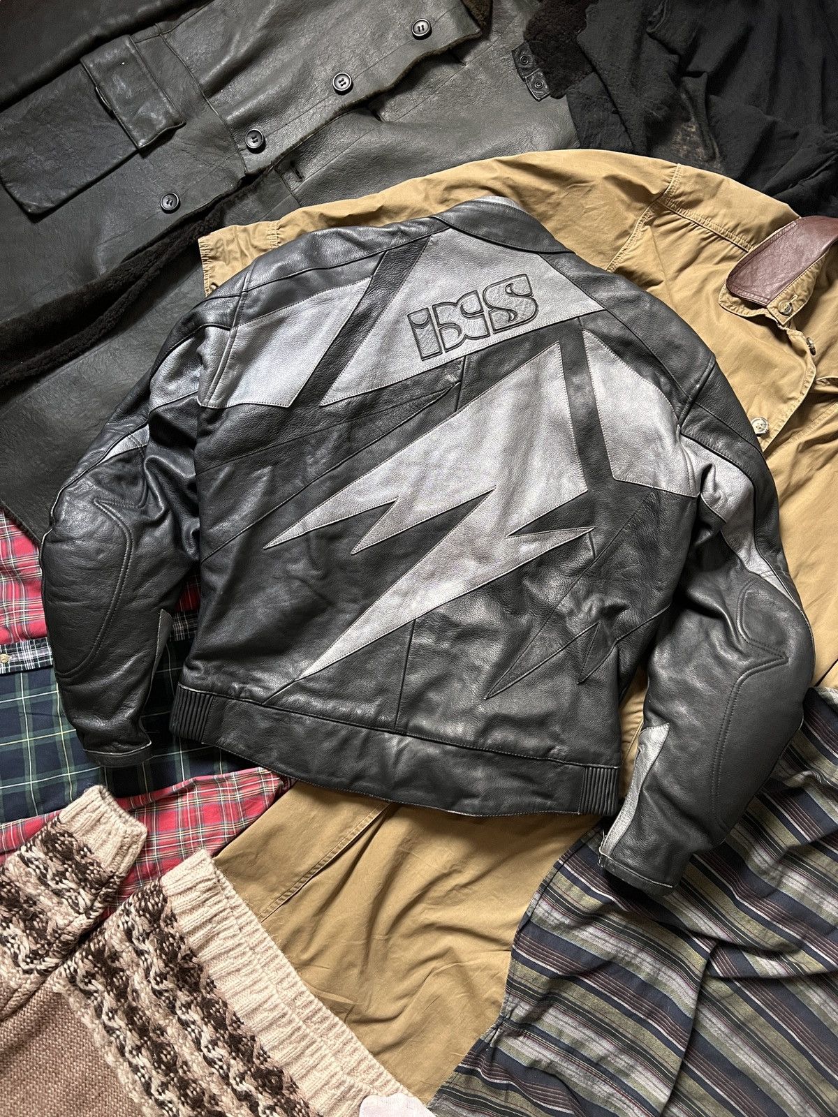 Other Vintage IXS Leather Biker Protection Moto Jacket Size US XL / EU 56 / 4 - 7 Thumbnail