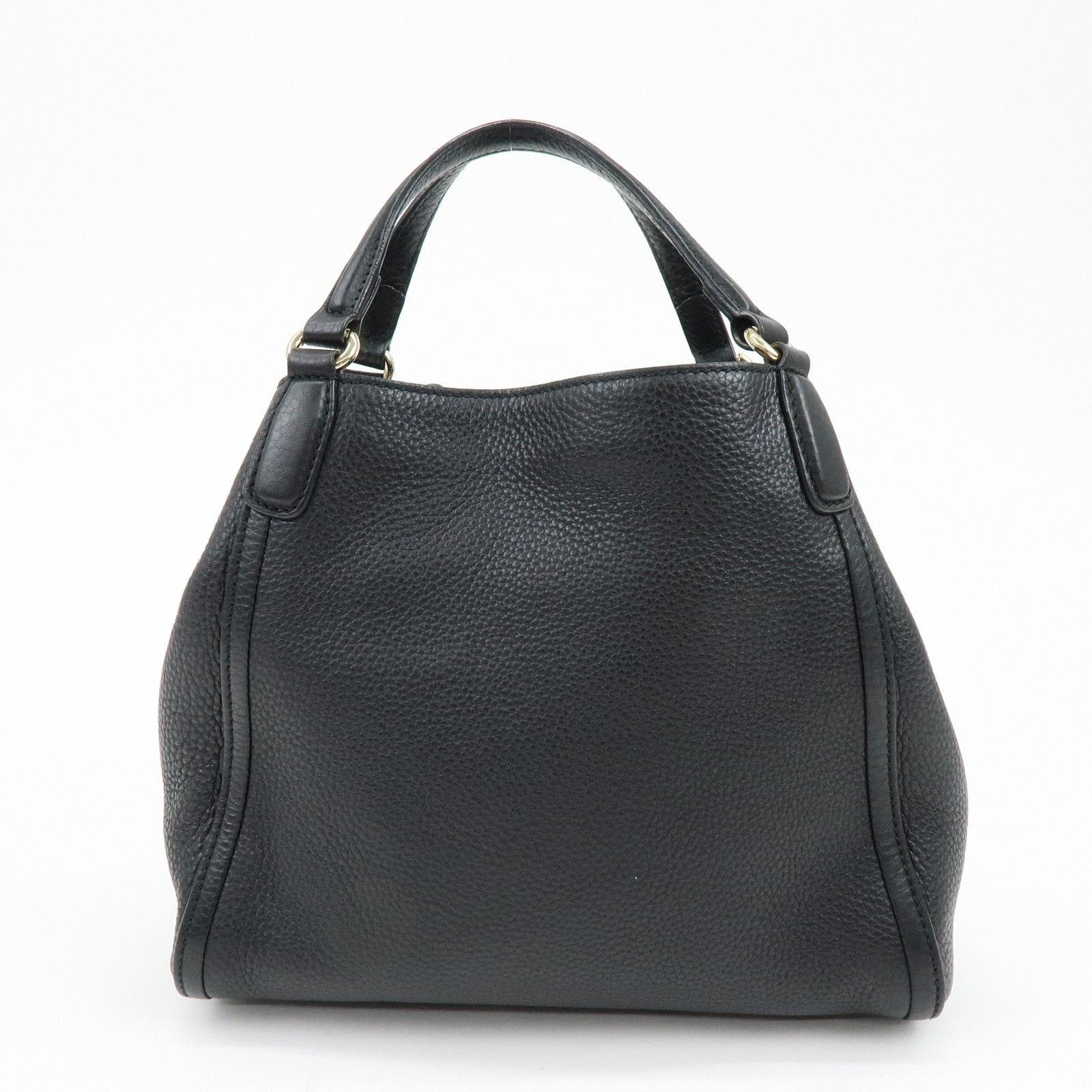 Gucci Gucci Soho Interlocking G Shoulder Bag Calfskin Black Size ONE SIZE - 2 Thumbnail