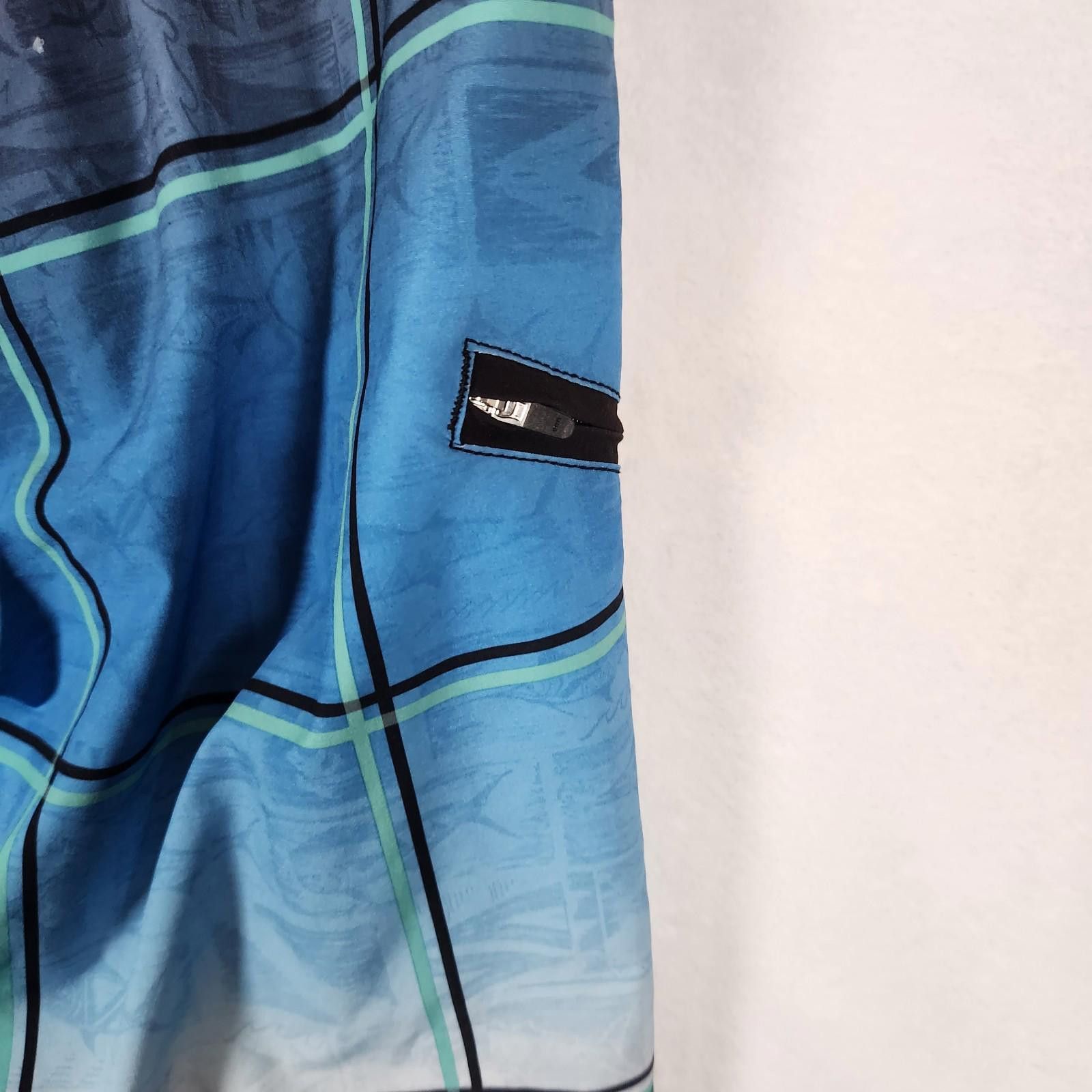 Designer Salt Life Vapor Stretch Board Shorts Blue Mens Size 34 Size US 32 / EU 48 - 7 Thumbnail