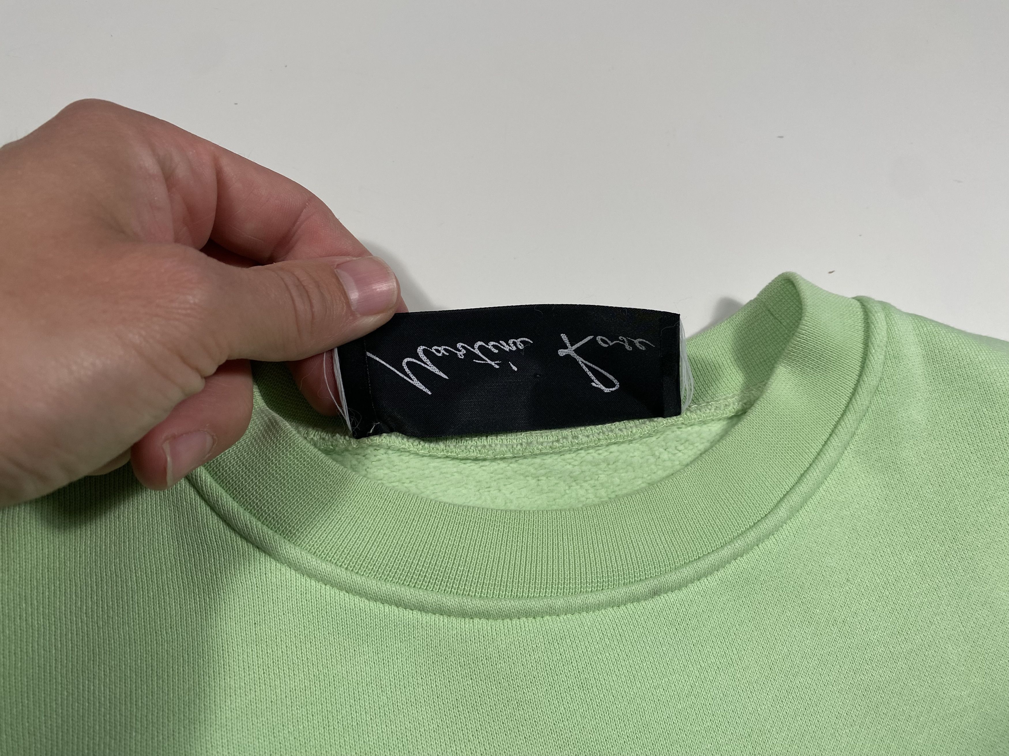 Martine Rose Martine Rose SS19 Embroidered Logo Crewneck Pistachio Size US XS / EU 42 / 0 - 5 Thumbnail