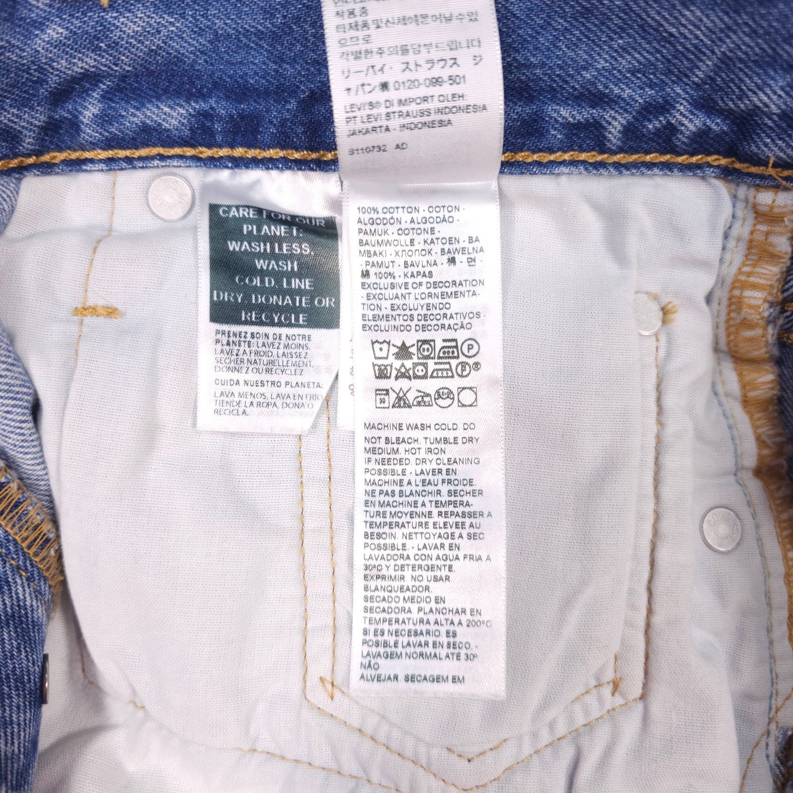 Levi's Levi’s 501 High Rise Med Wash Denim Shorts Sz 28 Size 28" / US 6 / IT 42 - 4 Thumbnail