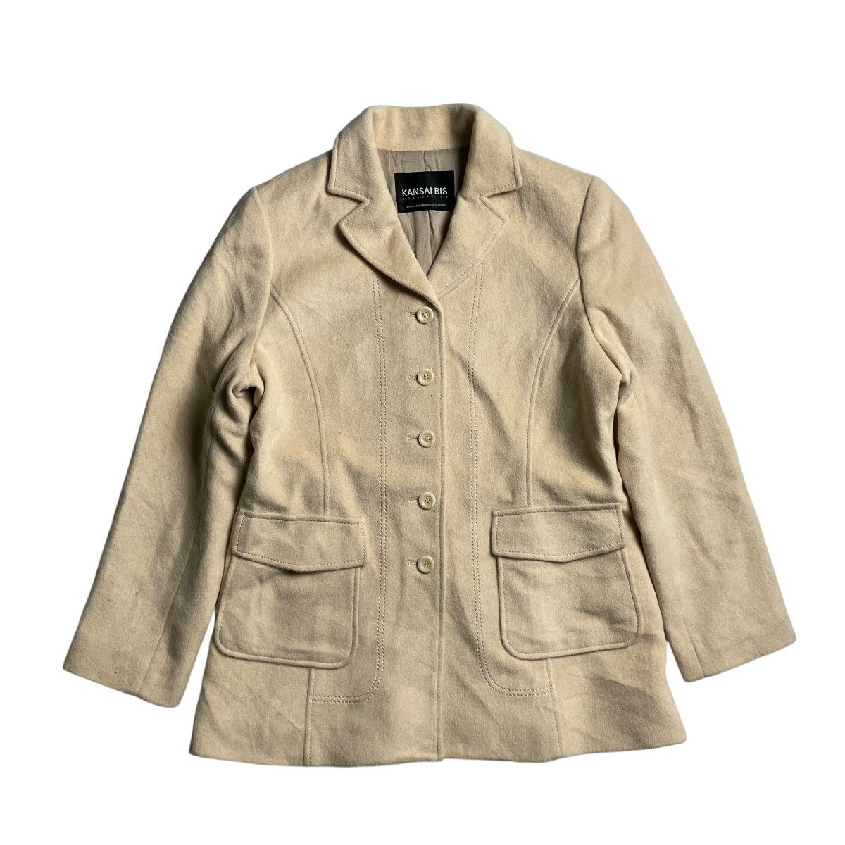 Japanese Brand × Kansai Yamamoto 🇯🇵 KANSAI BIS COLLECTION BY KANSAI SUPER STUDIO WOOL BLAZER Size L / US 10 / IT 46 - 1 Thumbnail