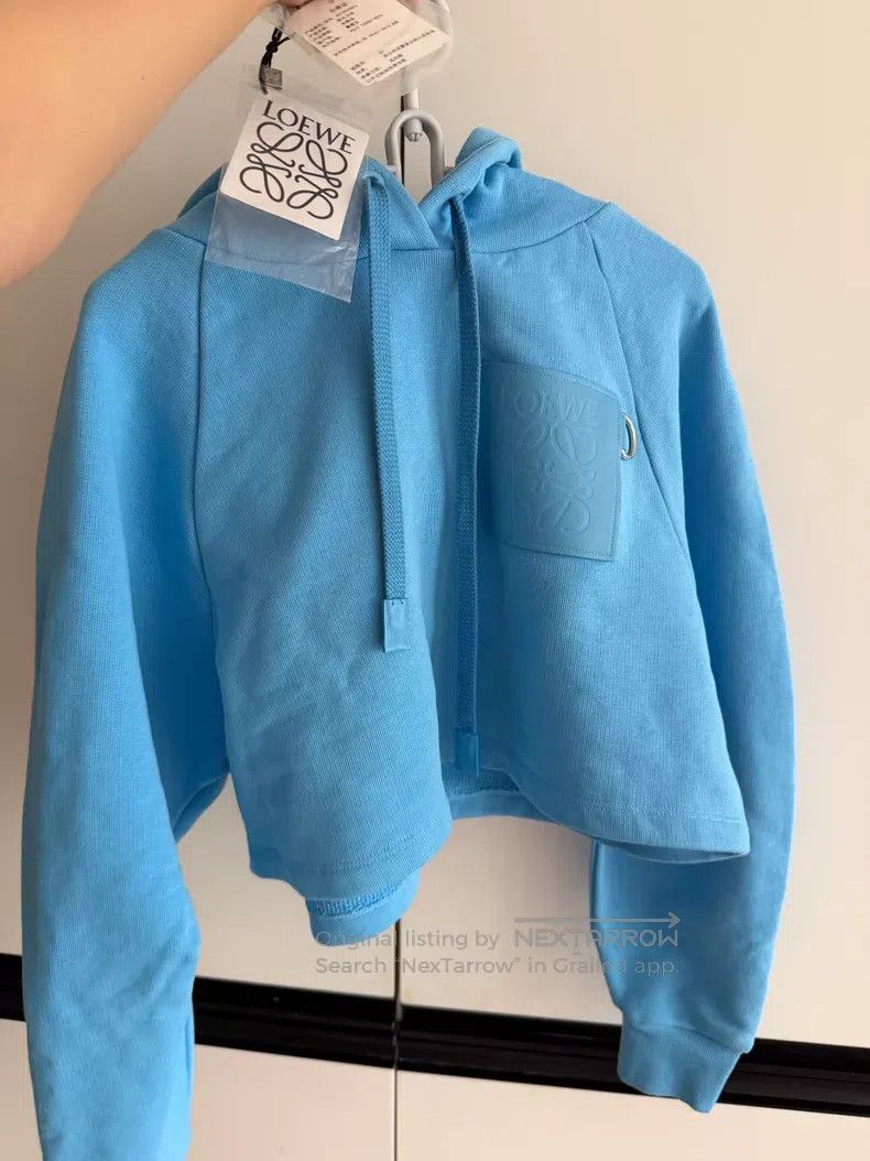 Loewe Loewe Leather Patch Hooded Sweatshirt Size S / US 4 / IT 40 - 1 Thumbnail