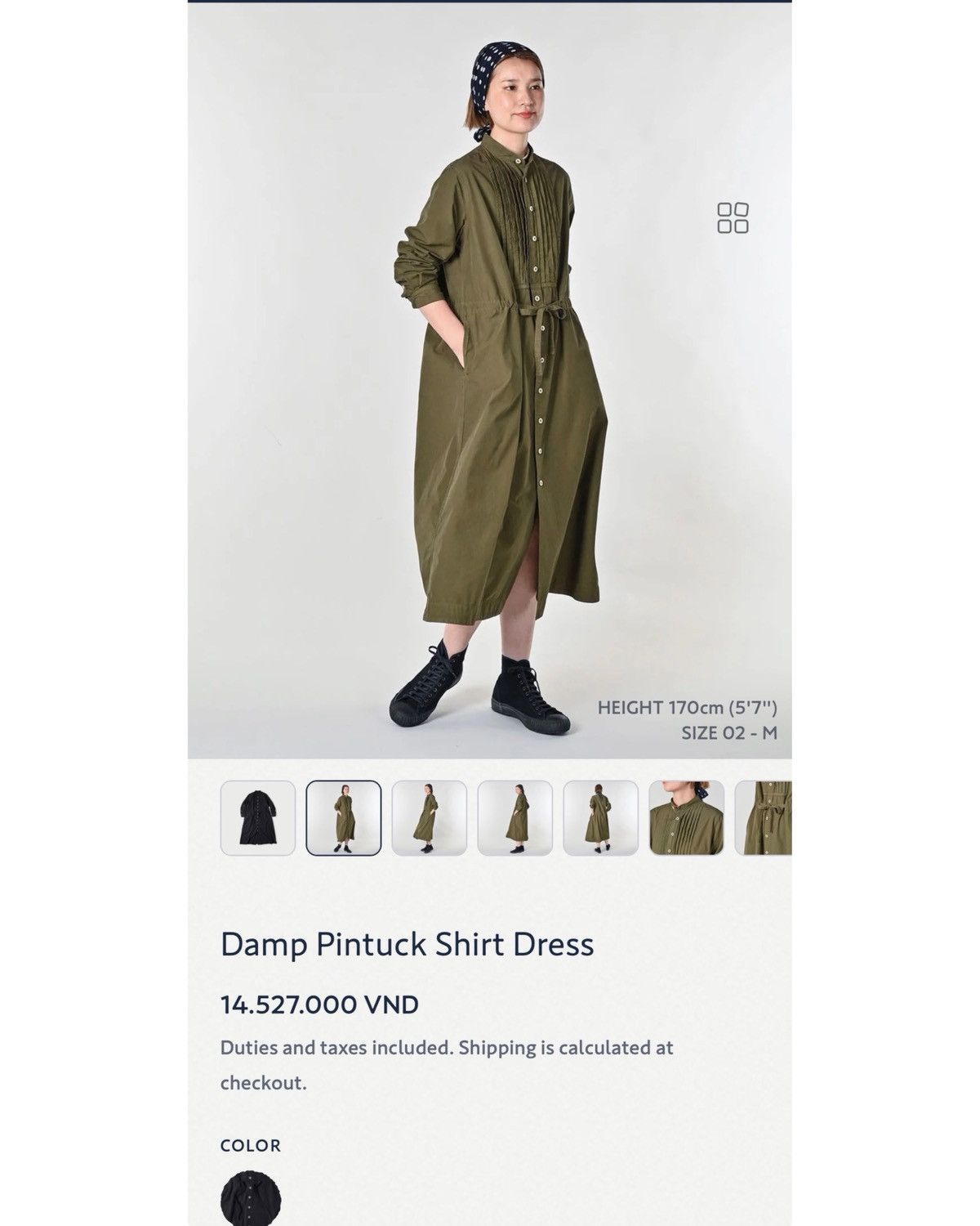45rpm 45rpm damp pintuck shirt dress Size ONE SIZE - 6 Thumbnail