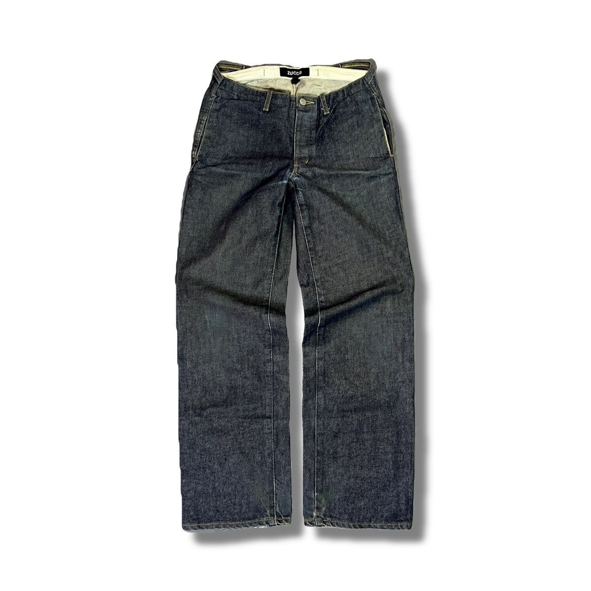 Issey Miyake Zucca Baggy Wide Leg Indigo Denim Y2k Adjustable Rare Jeans Size US 28 / EU 44 - 1 Thumbnail