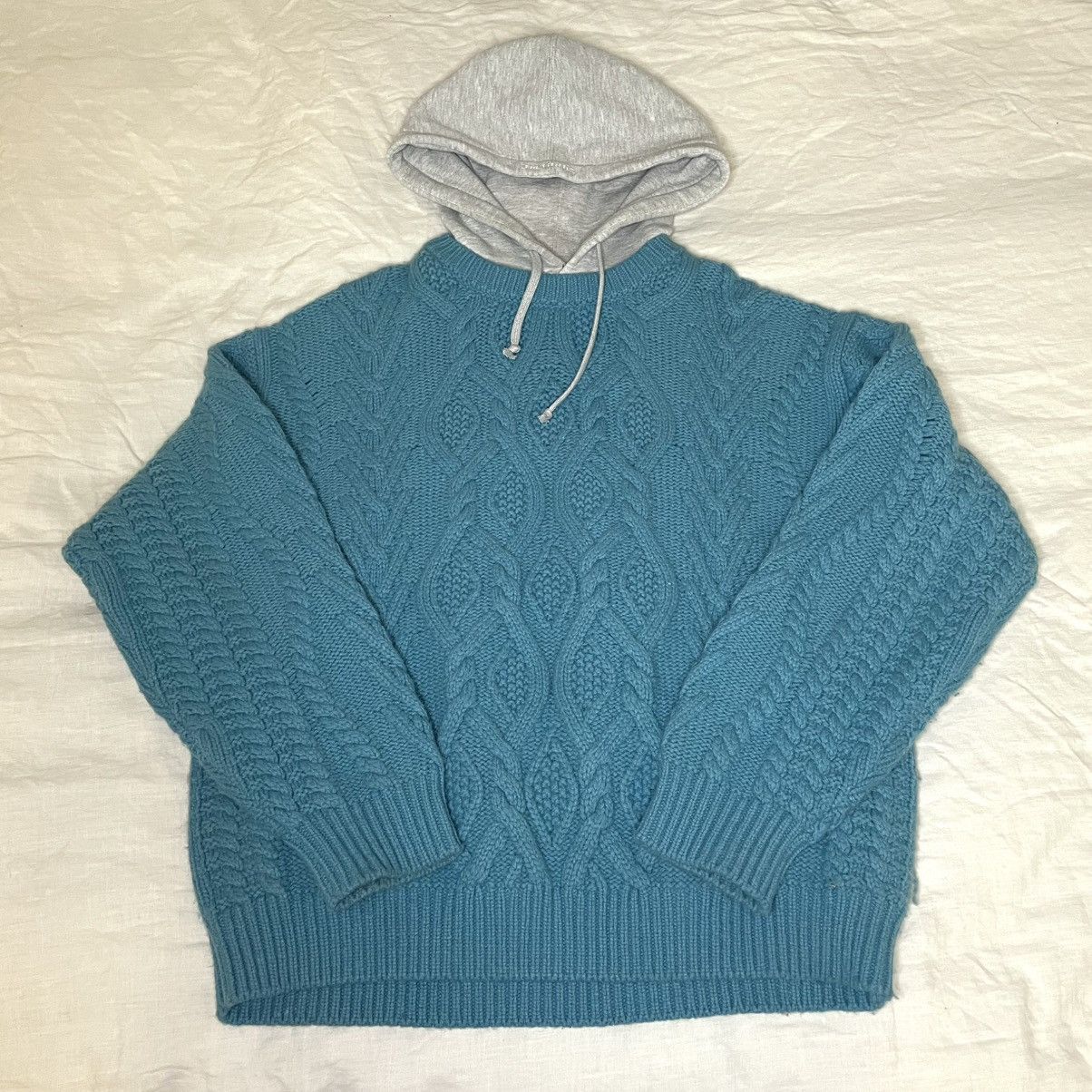 Supreme cable hooded sweater