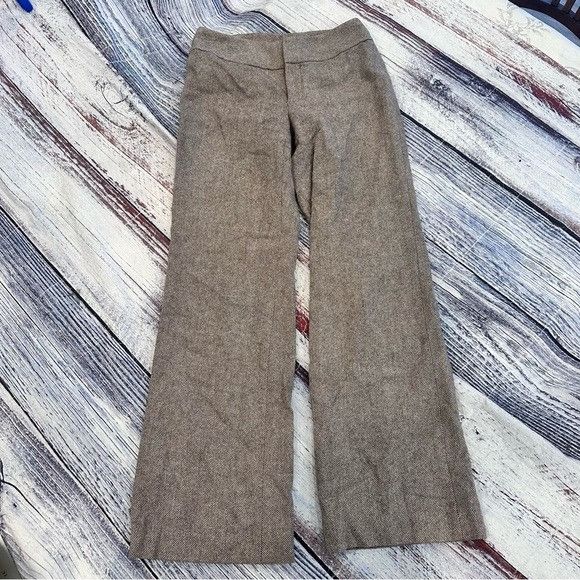Banana Republic Vintage 2004 Y2K Banana Republic 100% Wool Wide Leg Pants Size 28" / US 6 / IT 42 - 4 Thumbnail
