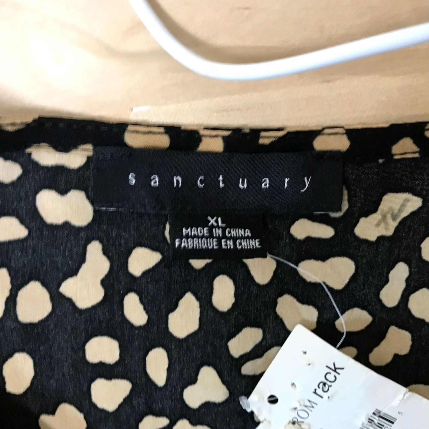 Sanctuary Sanctuary Blouse Women XL V Neck Button Front Leopard Print Tunic Animal Print Size XL / US 12-14 / IT 48-50 - 7 Thumbnail