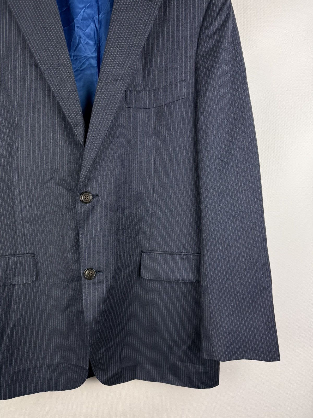 Suitsupply Suitsupply Pure Wool Men’s Striped Blazer Jacket Sportcoat Size 44R - 6 Thumbnail