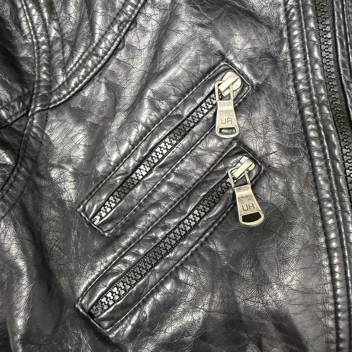 Urban Republic Black Leather Biker Jacket Size US XS / EU 42 / 0 - 8 Thumbnail