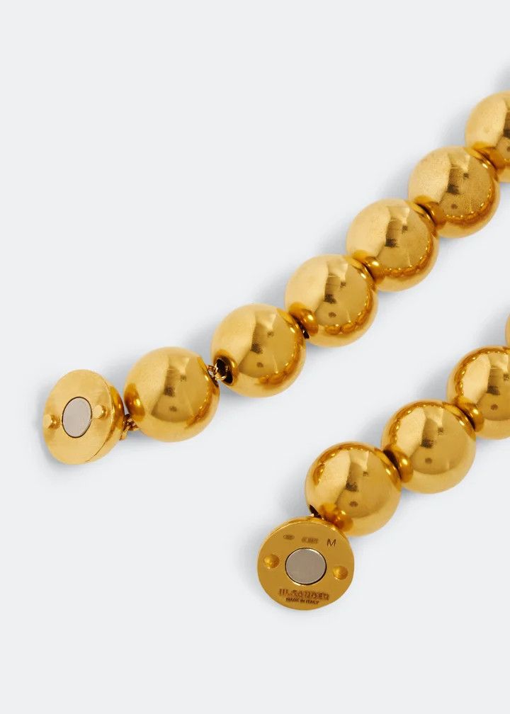 Jil Sander o1loc1c0426 Size:OS/Metal Sphere Necklace in Golden Size ONE SIZE - 3 Thumbnail