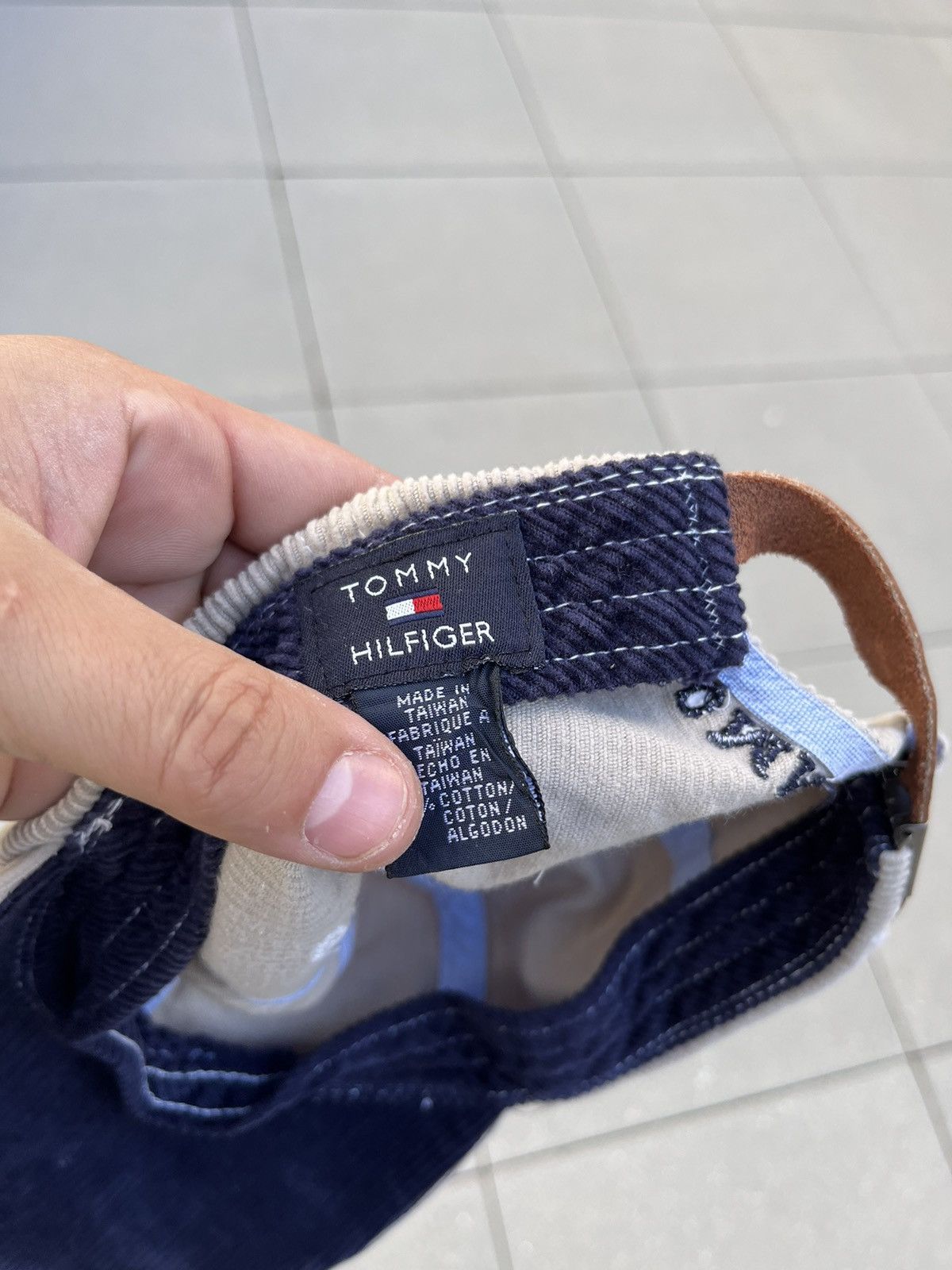 Tommy Hilfiger × Vintage Vintage Tommy Hilfiger Corduroy Cap Hat Y2K Size ONE SIZE - 8 Thumbnail