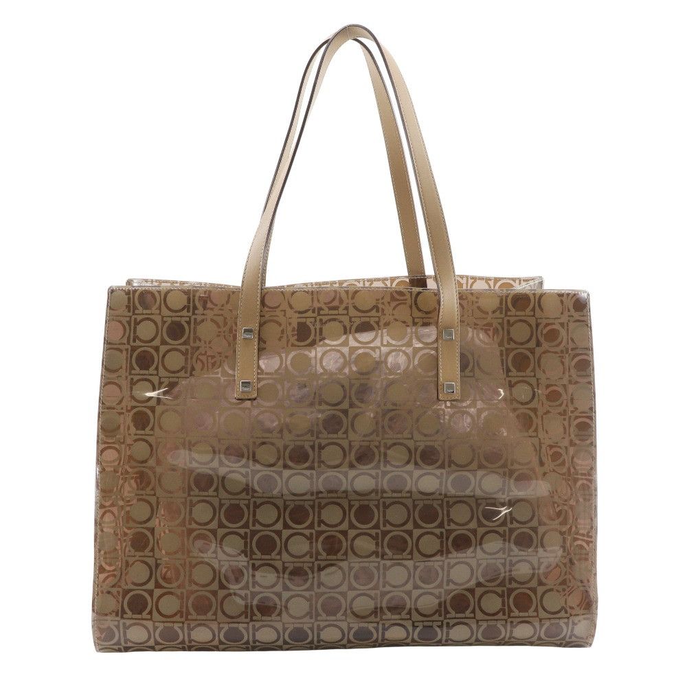 Salvatore Ferragamo Salvatore Ferragamo Salvatore Ferragamo Gancini Vinyl Tote Bag Plastic / Synthetic Tote Bag AU-21-2437 DUTY FREE for USA Size ONE SIZE - 1 Thumbnail