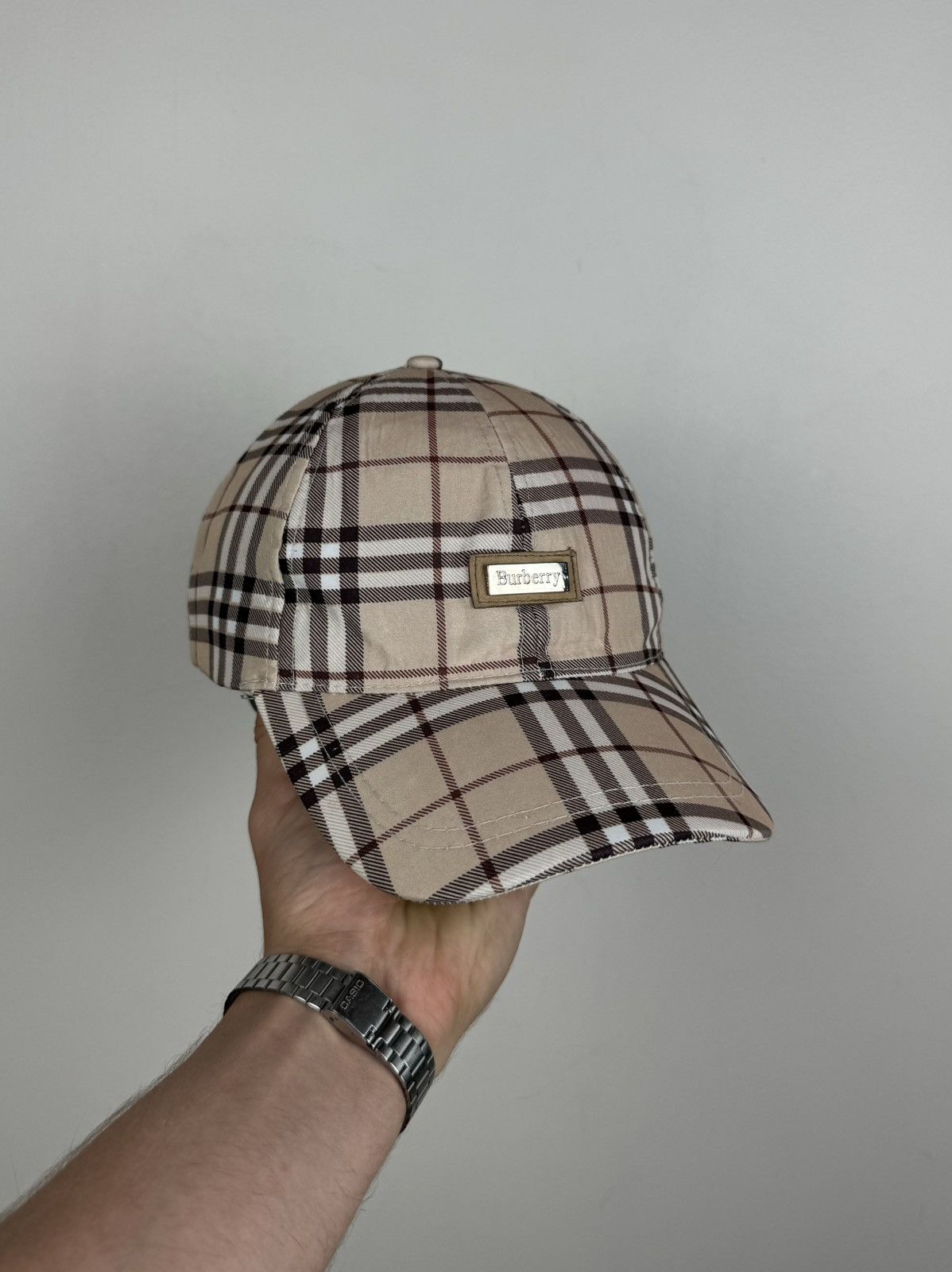 Burberry Vintage rare hat Burberry Nova Check original casual item Size ONE SIZE - 1 Thumbnail